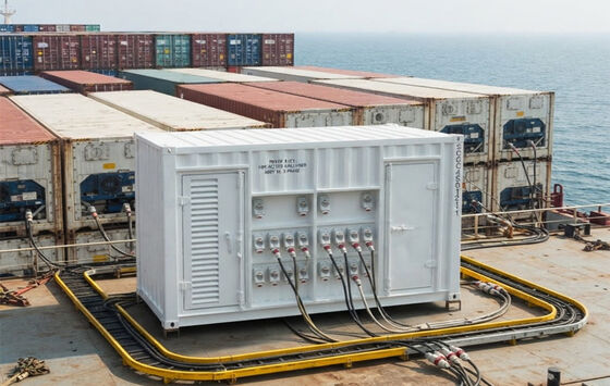 Тяжелый грузовой морской палуба Power Pack 460V Reefer Plug Sockets дизельный генератор Термокороль Genset для Reefer Контейнер холодной цепочки логистики