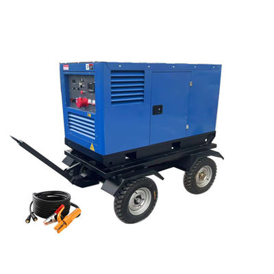 Мобильный трейлер 800A 400A 430A 500Amp дизельный двигатель сварочная машина 2 x 2 человек генератор сварщик
